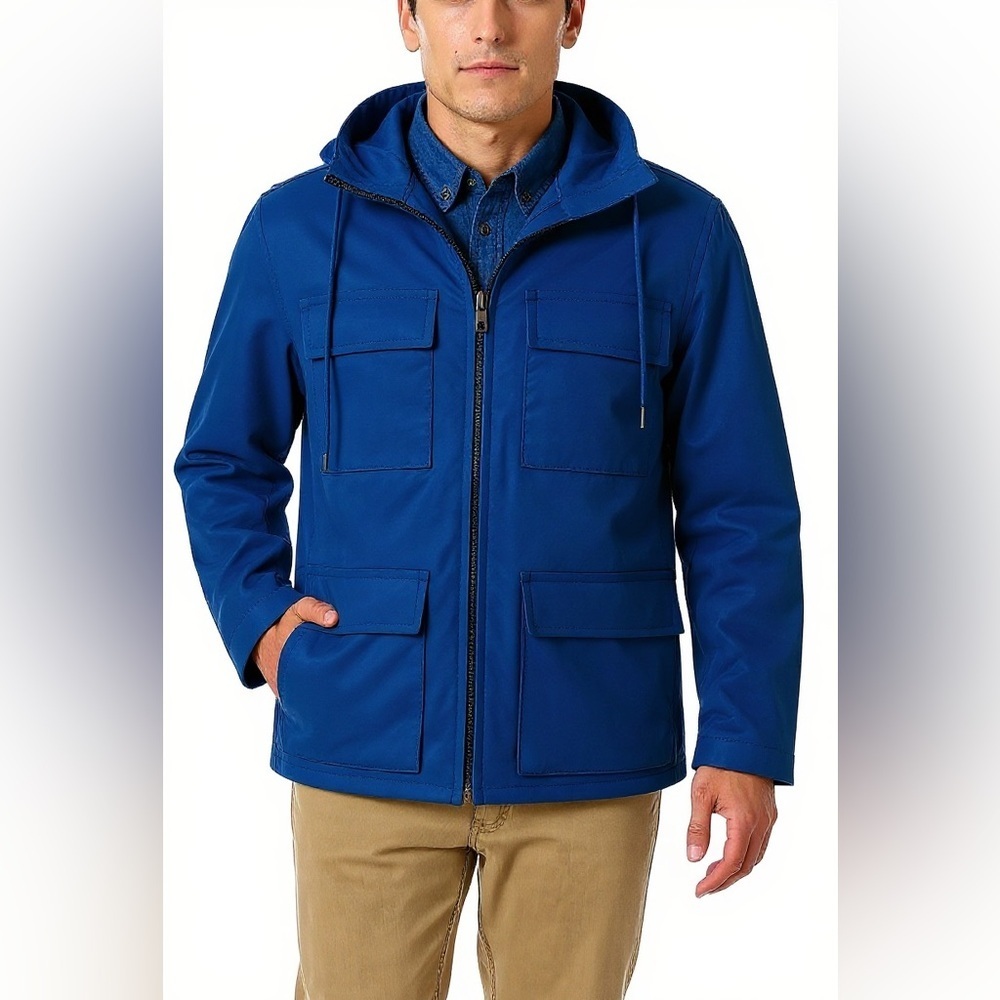 Marc By Marc Jacobs Navy Rain Jacket - Picture 2 of 12
